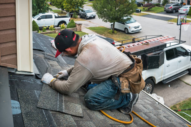 Professional Roofing technician working in Hemet, CA